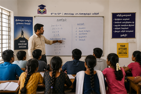Faculty taking class
