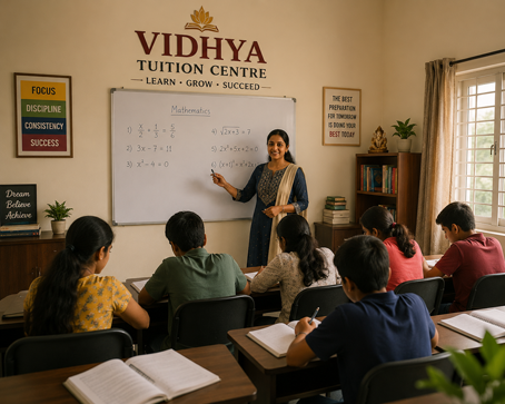 Students studying